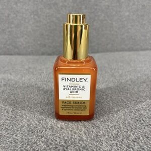 Findley All-in-One Face Serum with Vitamin C and Hyaluronic Acid Hydrating 2 oz